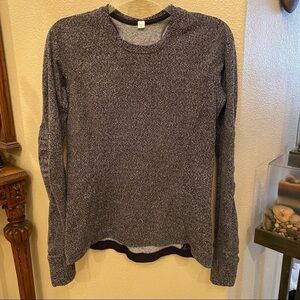 LULULEMON Women Gray Athletic Long Sleeve Top Size 10